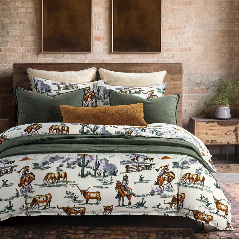 HiEnd Accents Ranch Life Reversible Comforter Set  - King