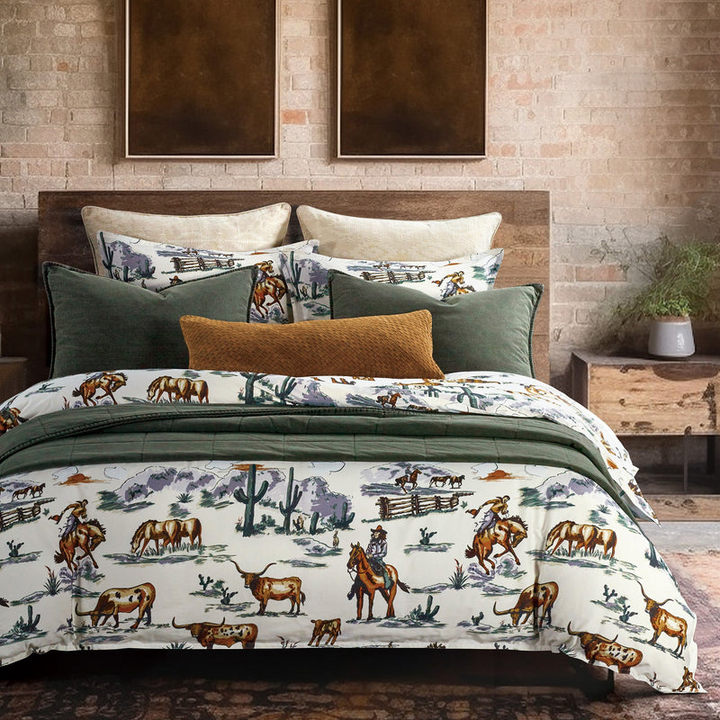 HiEnd Accents Ranch Life Reversible Comforter Set  - King