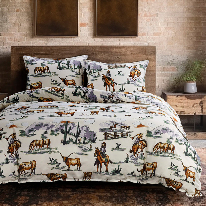 HiEnd Accents Ranch Life Reversible Comforter Set  - King