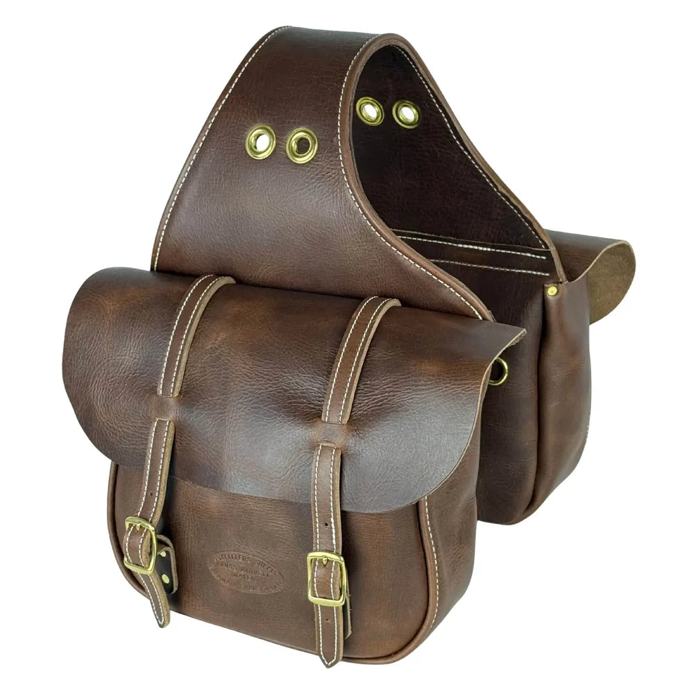 Old West Leather Saddlebags