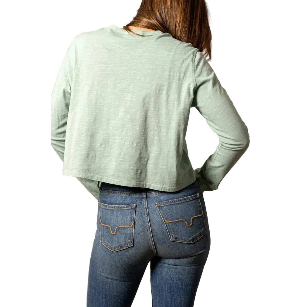 Kimes Ranch Women's Tackroom Long Sleeve Shirt - Grey Sage