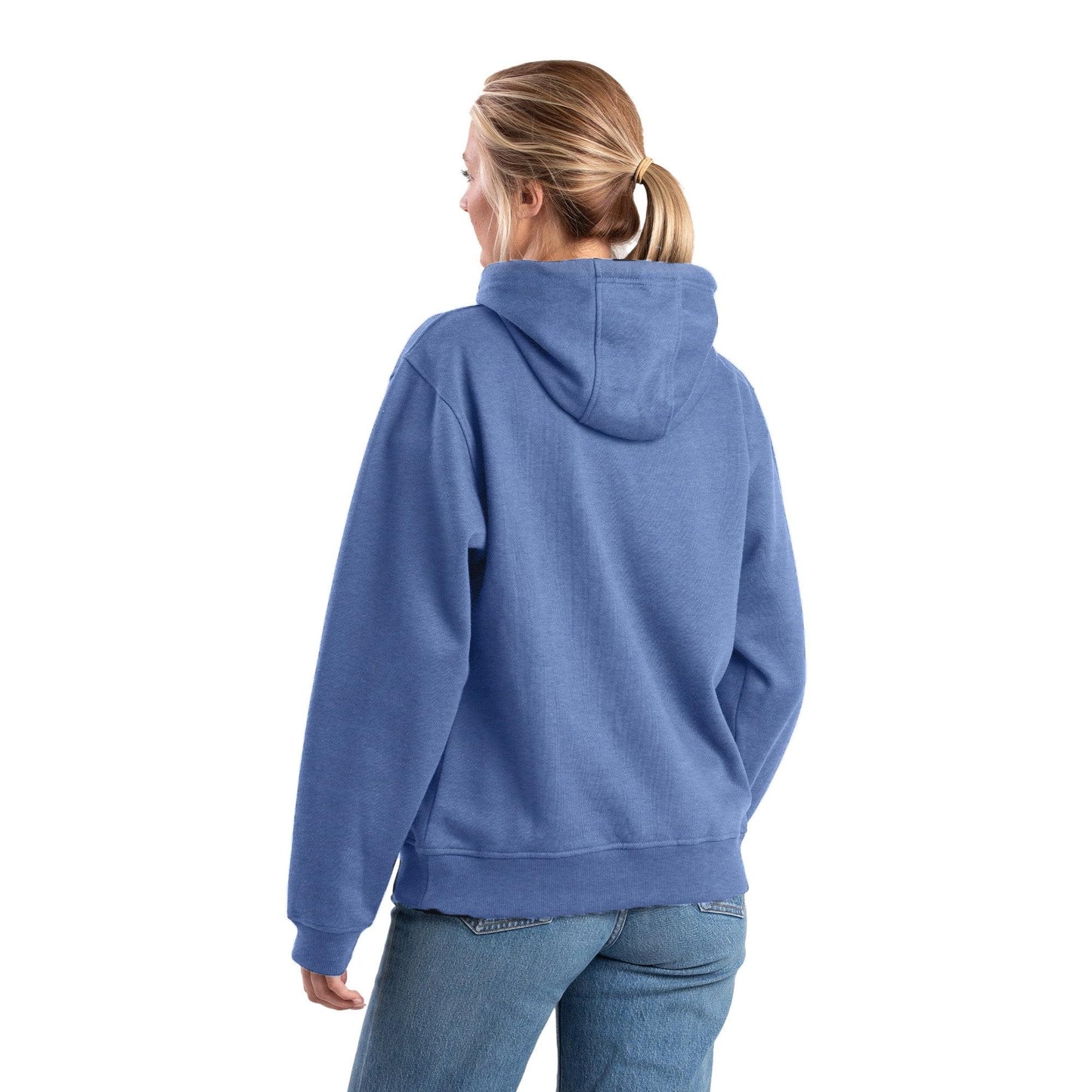 Berne Women's Heritage Zippered Pocket Hooded Pullover Sweatshirt