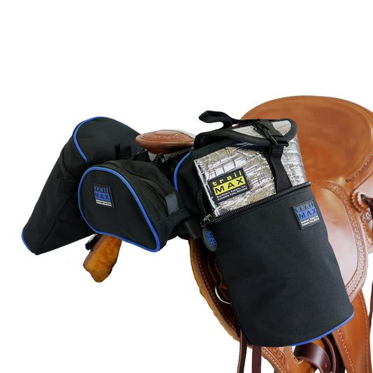 Trail Max Medium Horn Bag & Pommel Pocket Combo w/ Colored Piping