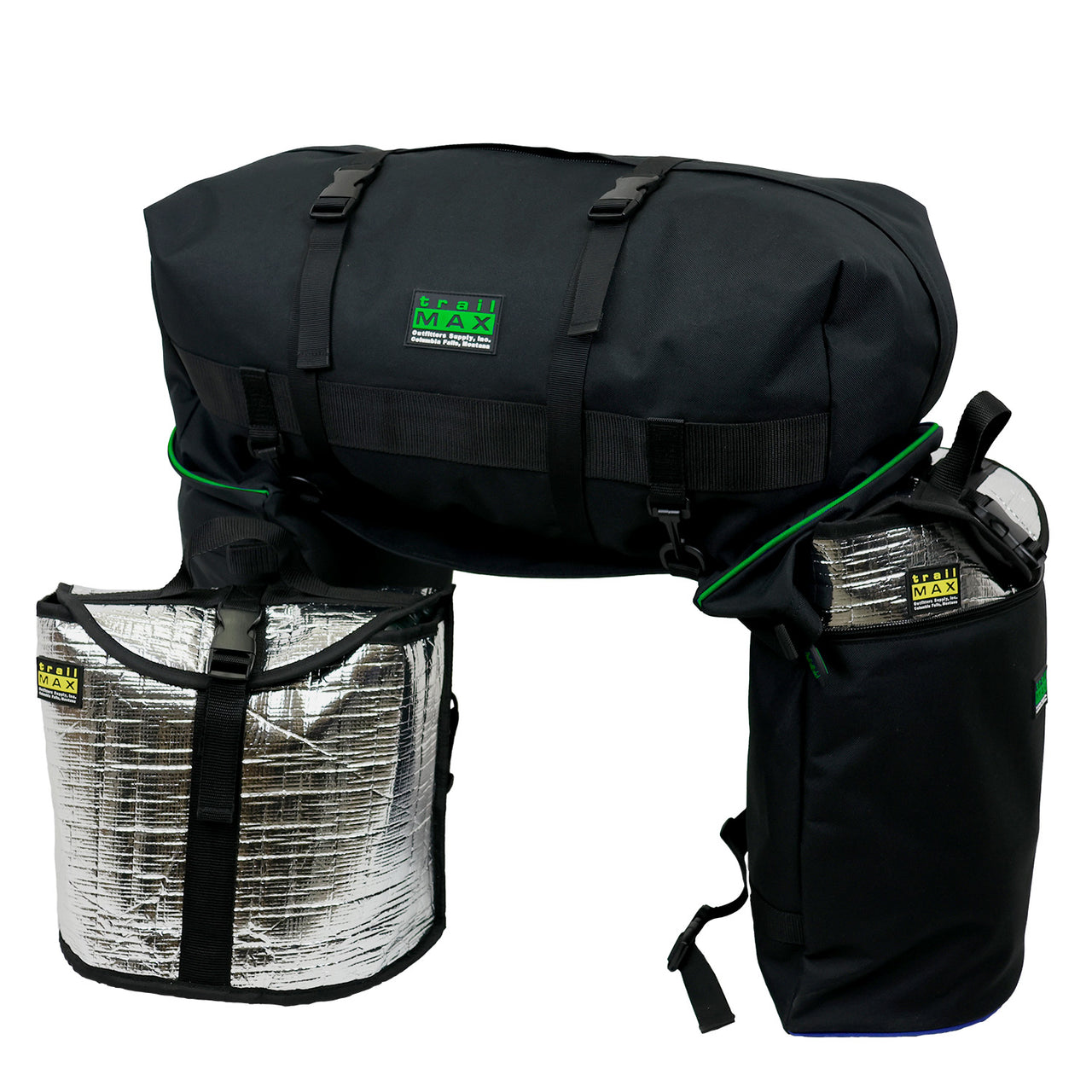 Trail Max Large Saddlebags w/Colored Pipong