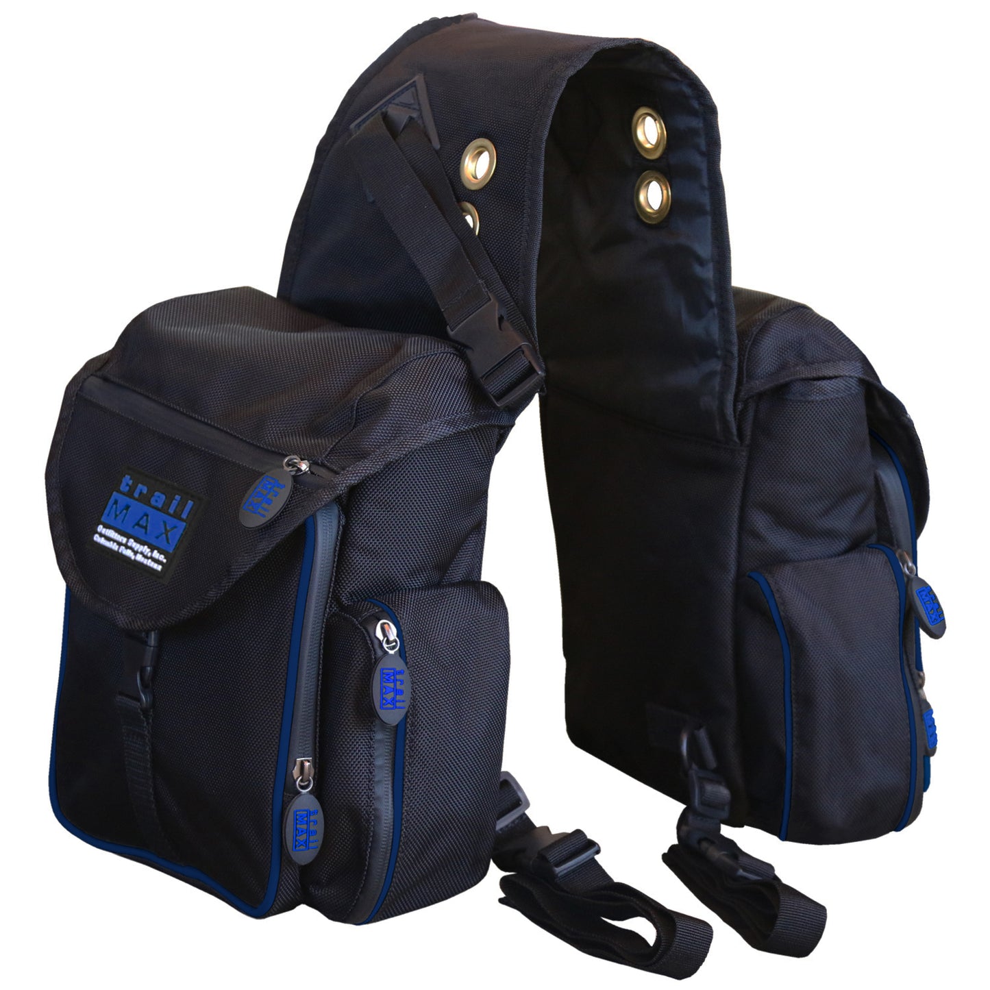 Trail Max 500 Series Back Pocket Saddle Bag W/colored Piping