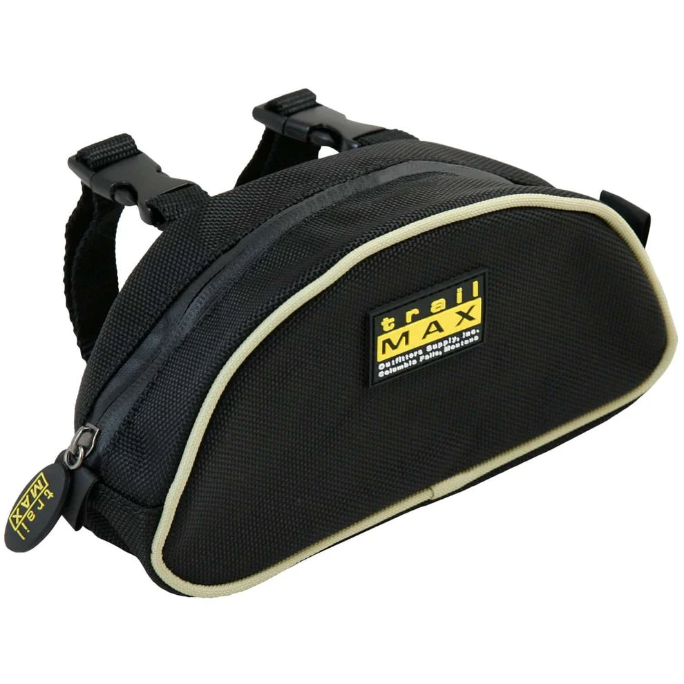 Trail max Pommel Pocket With Colored Piping - Black with Assorted Piping