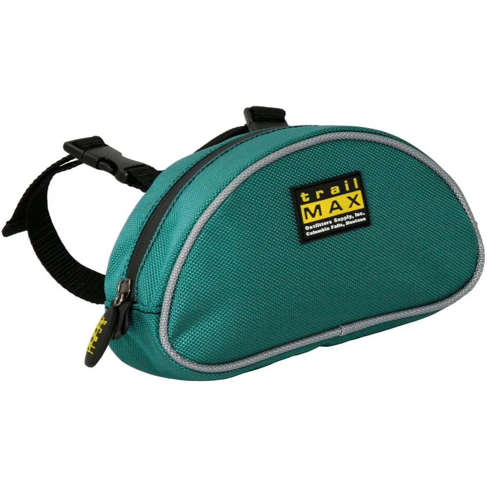 Trail max Pommel Pocket With Colored Piping - Black with Assorted Piping