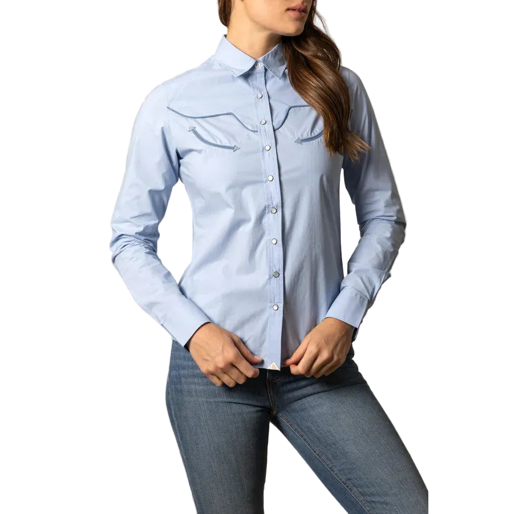 Kimes Ranch Women's Logo Horn Long Sleeve Blouse - Multiple Colours