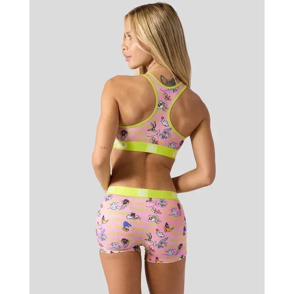 PSD Underwear Women's Looney Tunes Stacked Sports Bra - Multicolour