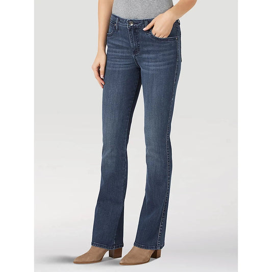 Wrangler Women's Aura Mid Rise Bootcut Jeans - Helen