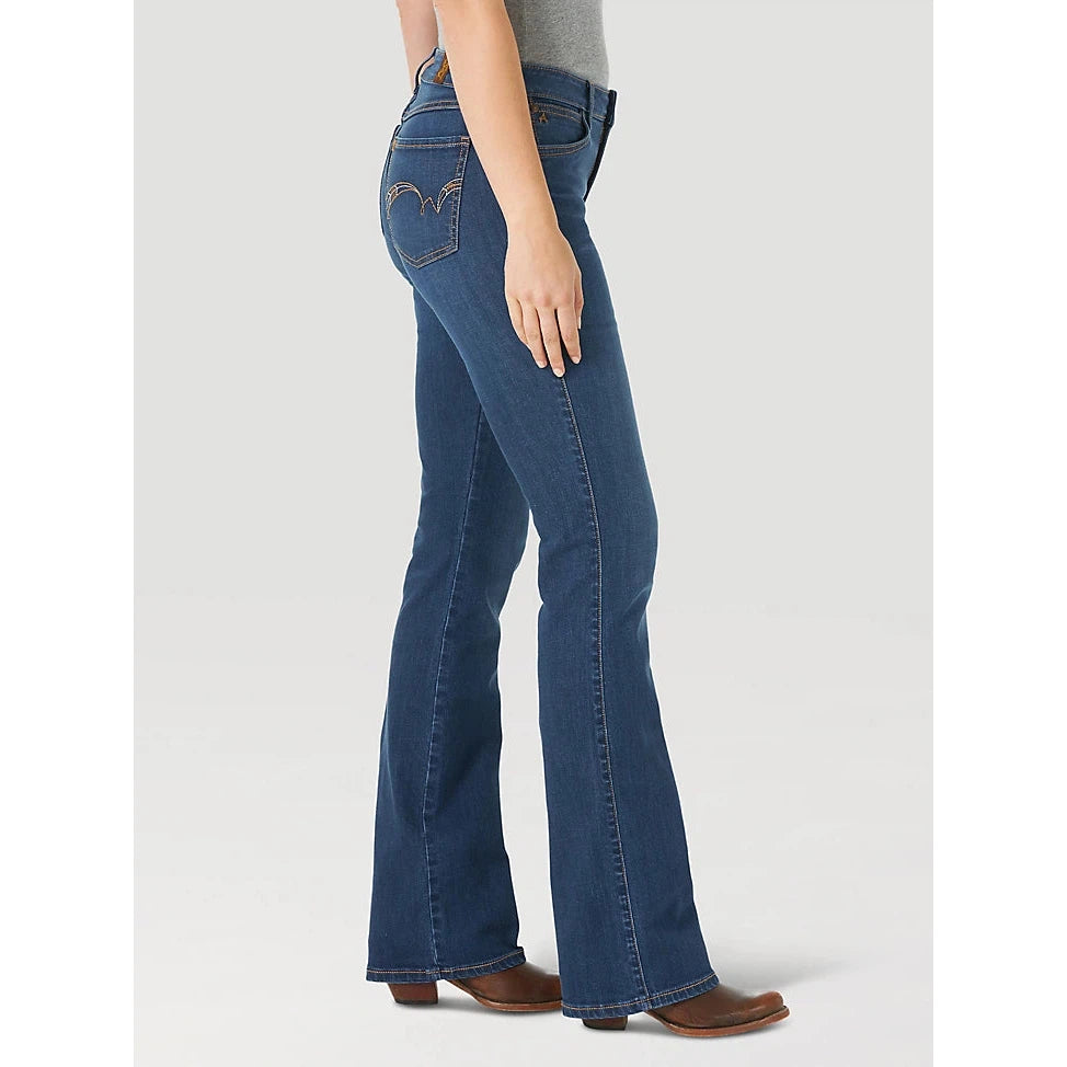 Wrangler Women's Aura Mid Rise Bootcut Jeans - Jennifer
