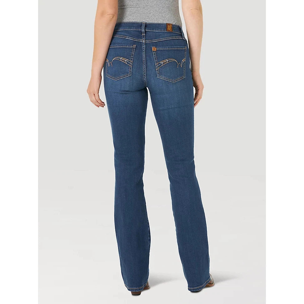 Wrangler Women's Aura Mid Rise Bootcut Jeans - Jennifer