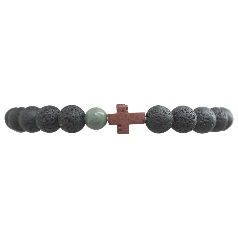 KC Lava Cross  Bracelet