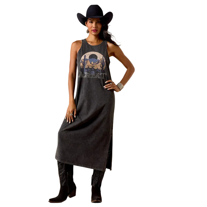 Ariat Women's Desert Mirage Dress - Black Mineral Wash