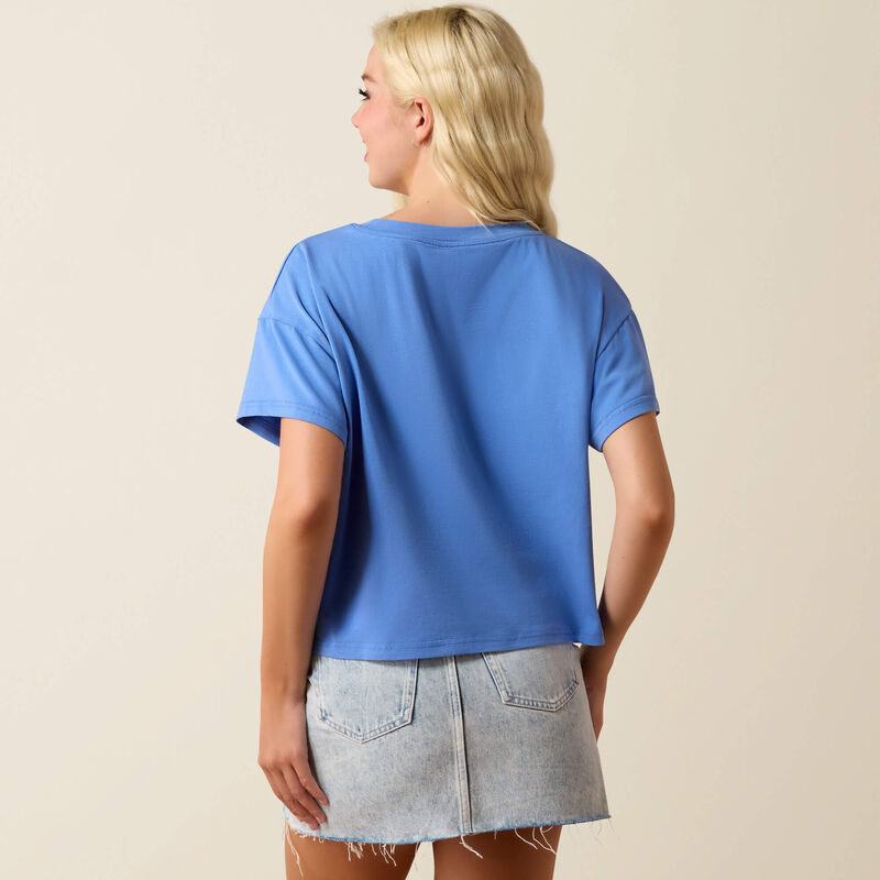 Ariat Women's Cowboy Club Short Sleeve Tee - Ultramarine
