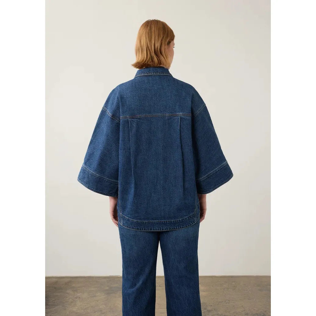 FDJ Kimono Sleeve Denim Jacket - Dark Wash
