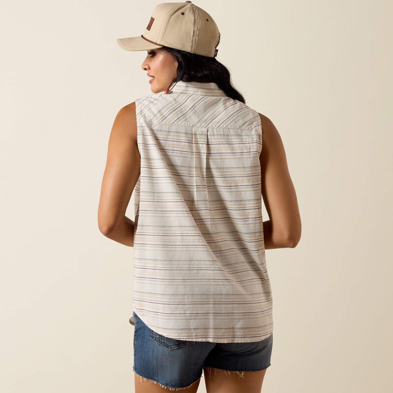 Ariat Women's Billie Jean Sleeveless Shirt - Radiant Stripe