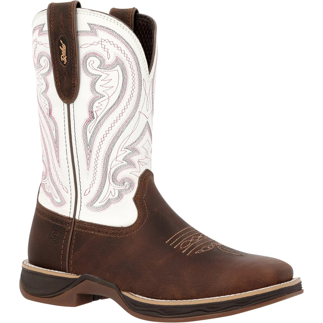 Durango Women's Rebel Ultra Lite Western Boot - Coffee/Crazy Horse White