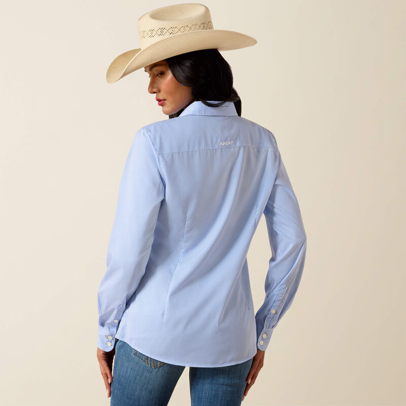Ariat Women's Kirby Pro Long Sleeve Stripe Shirt - Ultramarine