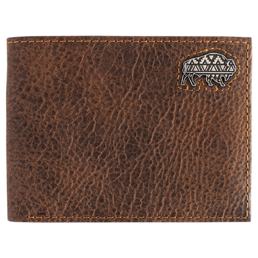 Red Dirt Men's Bison Concho Bifold Wallet - Brown