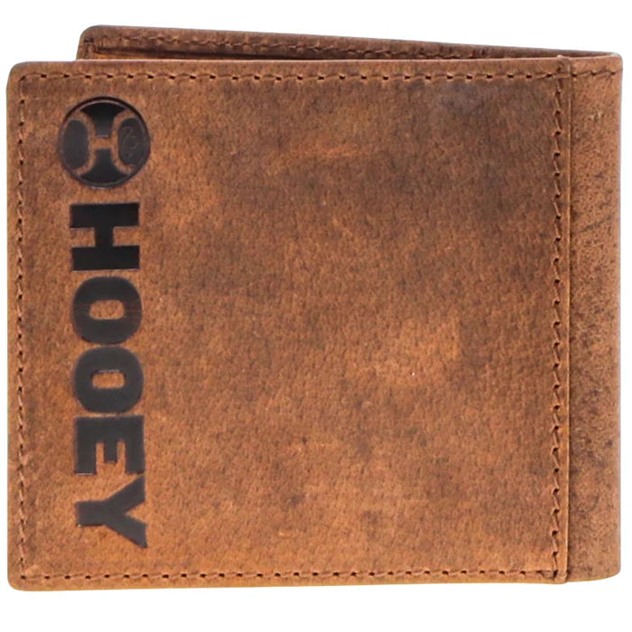 Hooey Ranger Embroidered Accents Bifold Wallet - Tan