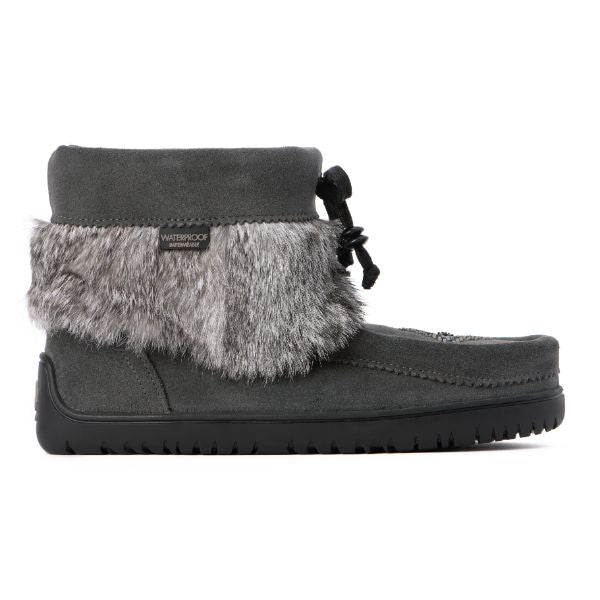 Manitobah Women's Waterproof Keewatin Suede Mukluks - Charcoal