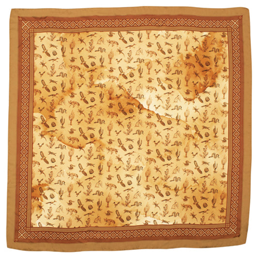 Catchfly Women's Southwestern Critters Wild Rag/Chiffon - Gold