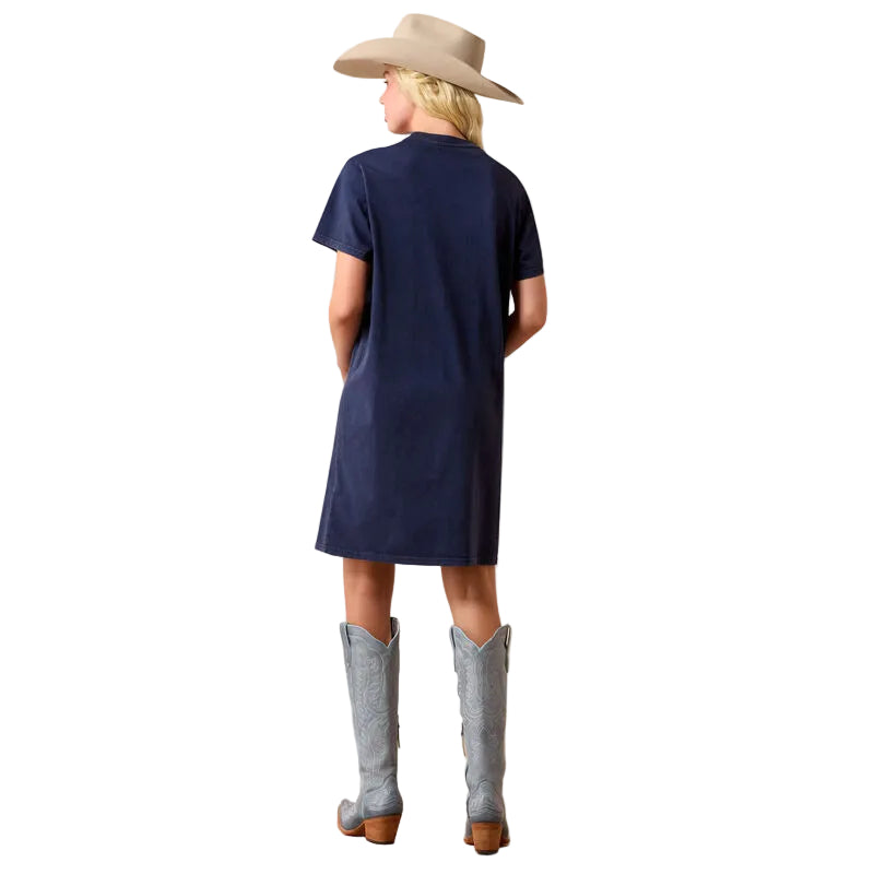 Ariat Women's Howdy Pearl Dress - Navy Eclipse