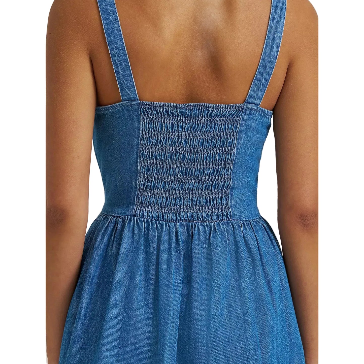 Wrangler® Women's Princess Waist Denim Tank Dress - Mid Denim