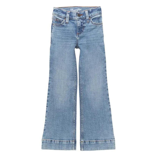Wrangler Girl's Retro Trouser Light Wash Jeans - Ainsley