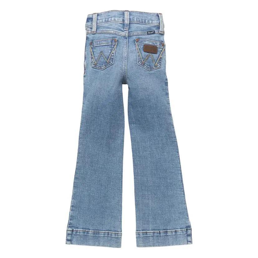 Wrangler Girl's Retro Trouser Light Wash Jeans - Ainsley