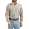 Wrangler  Men's Classic Long Sleeve Shirt- Tan