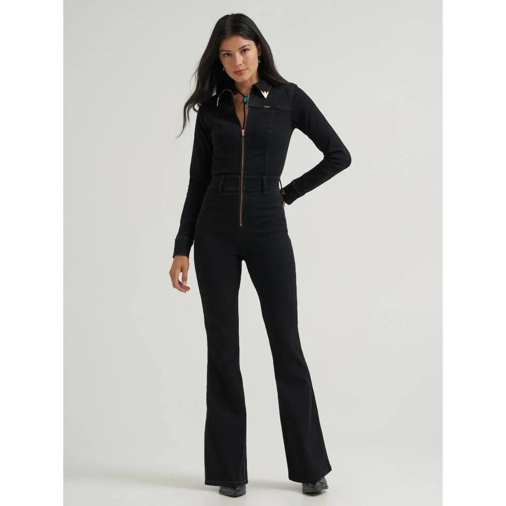 Wrangler Women's Lainey Wilson Denim Catsuit- Black