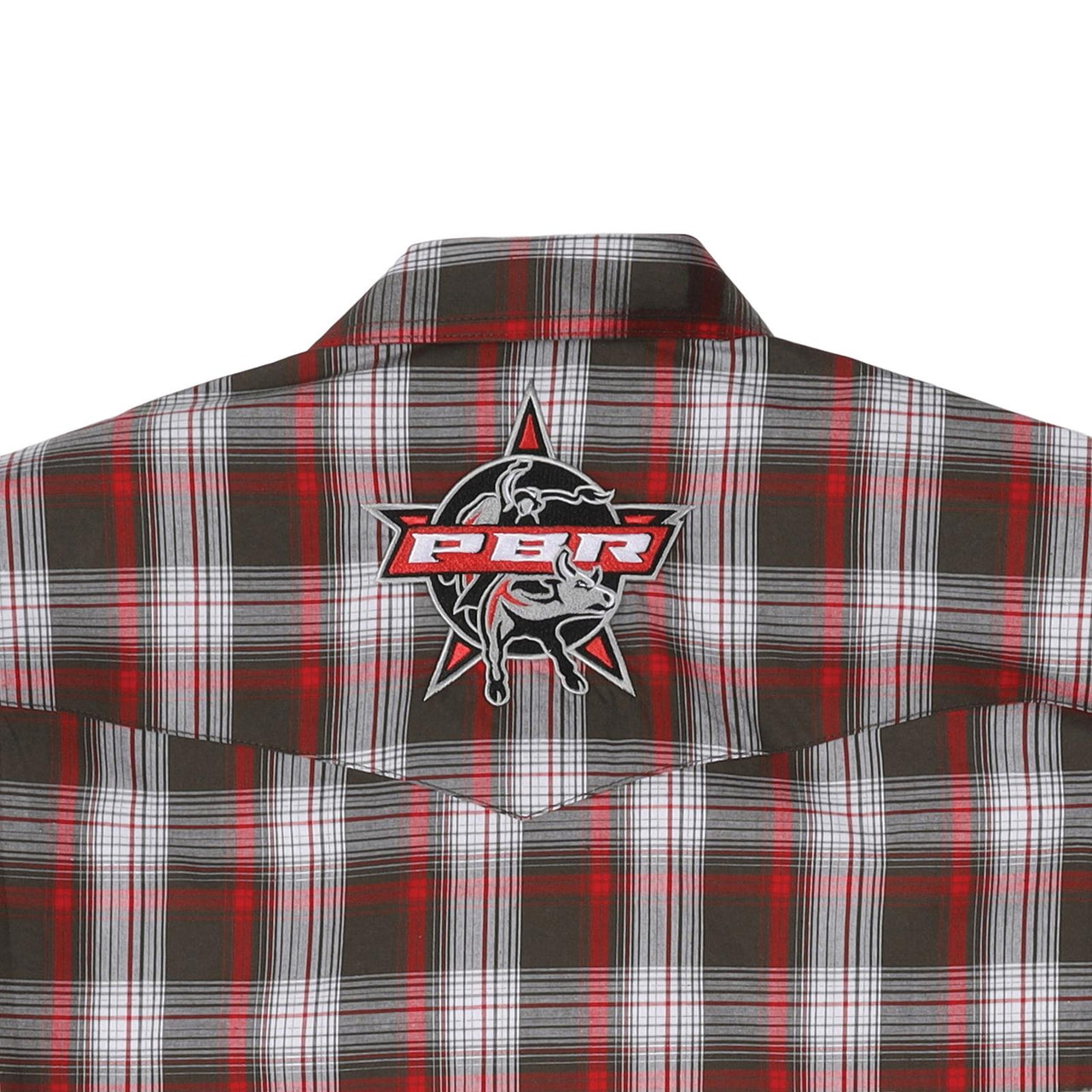 Wrangler Men's Long Sleeve PBR Logo Shirt - Red