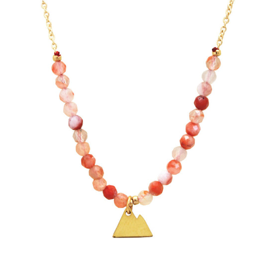 KC Mountain Orange Beads Necklace