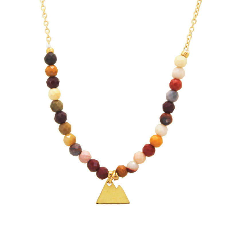 KC Mountain Brown Beads Necklace