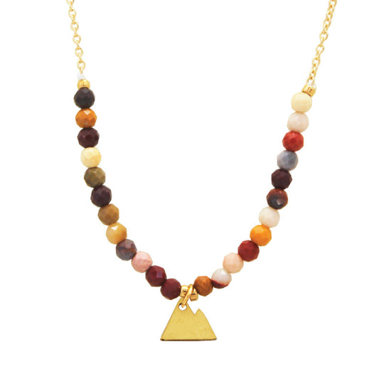 KC Mountain Brown Beads Necklace