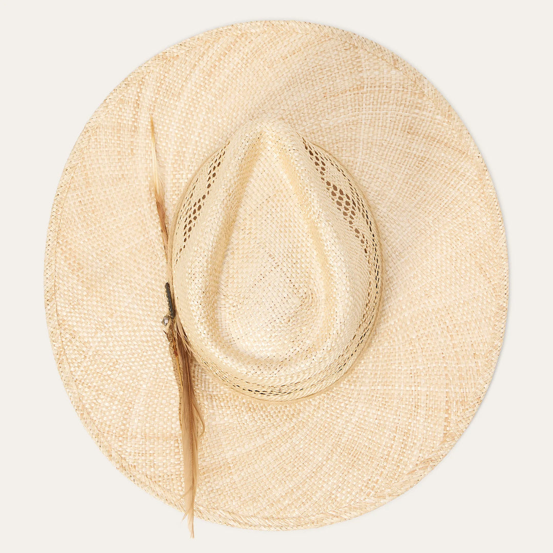 Resistol Stetson Chorus Straw Flat Brim Women&