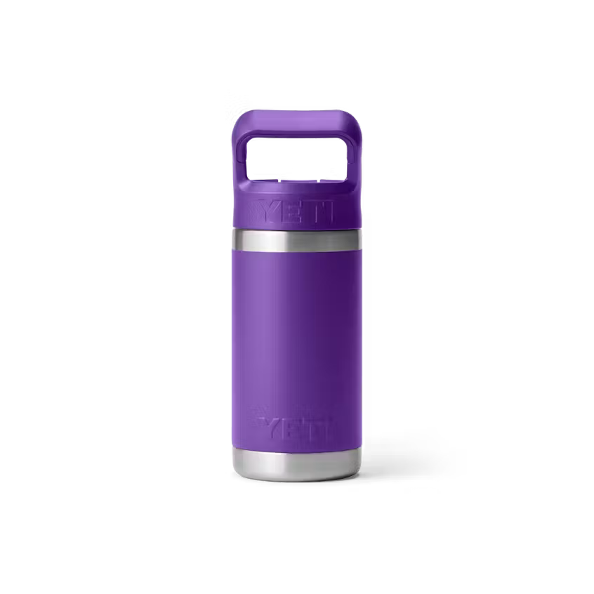 Yeti Rambler® Jr. 355mL Kids Water Bottle w/Colour Matched Straw Cap - Pace Purple