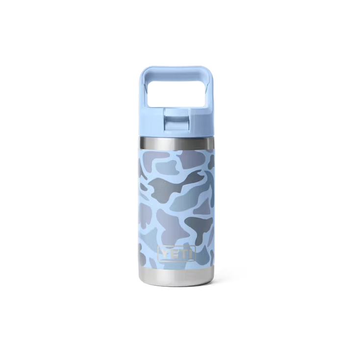 YETI Rambler Jr. 355 mL Kids Water Bottle with Straw Cap - Blue Camo