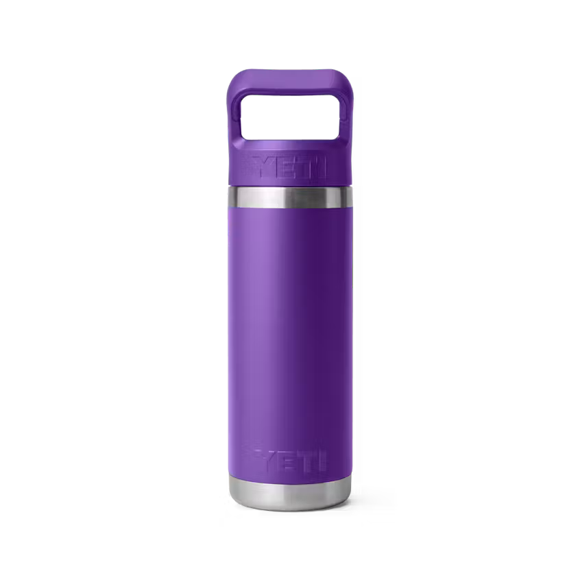 Yeti Rambler® 532mL Water Bottle w/Colour Matched Straw Cap - Pace Purple