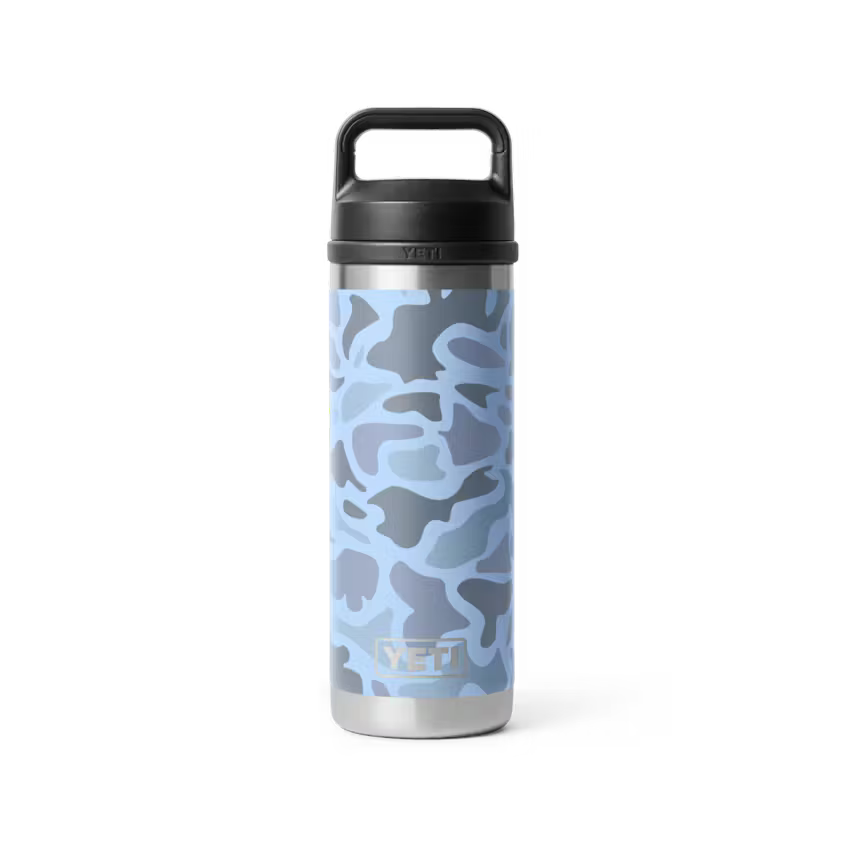 Yeti Rambler 532ml Bottle w Chug Cap - Blue Camo