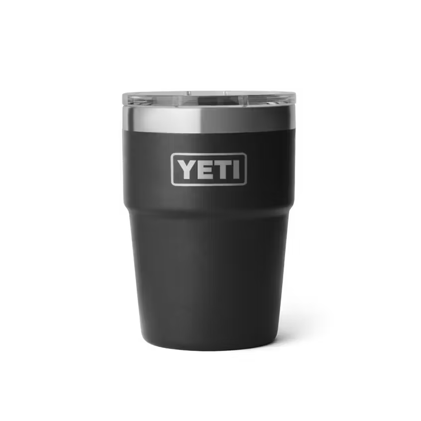 Yeti Rambler 473ml Stackable w/Magslider Lid - Black - Irvine Tack &amp; Western Wear