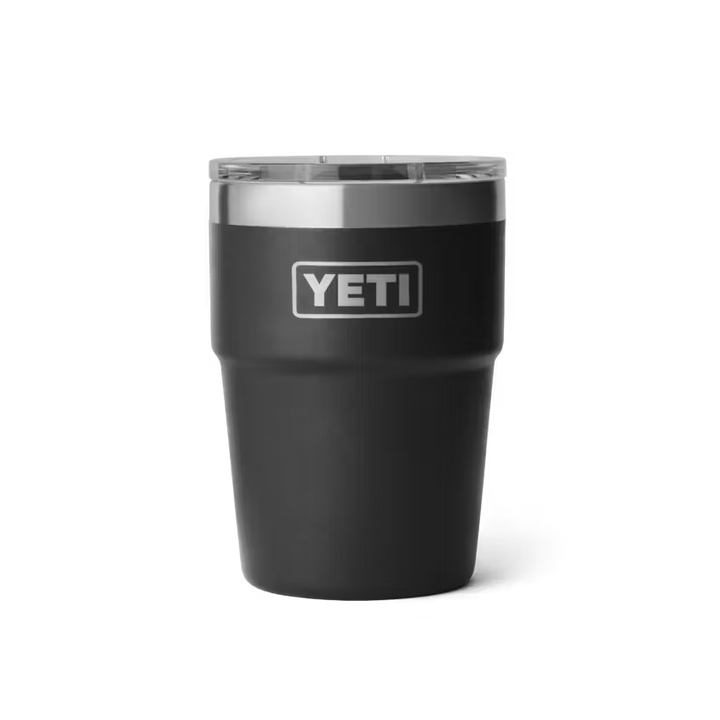 Yeti Rambler 473ml Stackable w/Magslider Lid - Black - Irvine Tack &amp; Western Wear