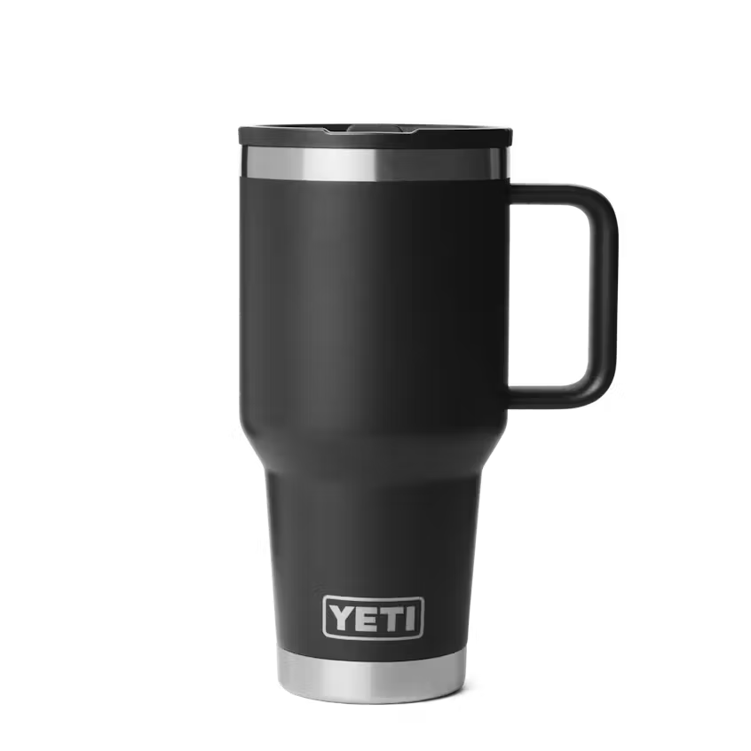 Yeti Rambler 887ml Travel Mug w Straw - Black - Irvine Tack & Western Wear