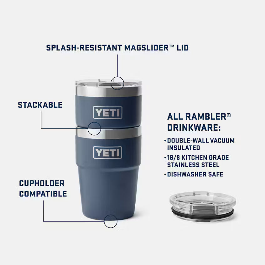 YETI Rambler 473 mL Stackable Cup with MagSlider Lid