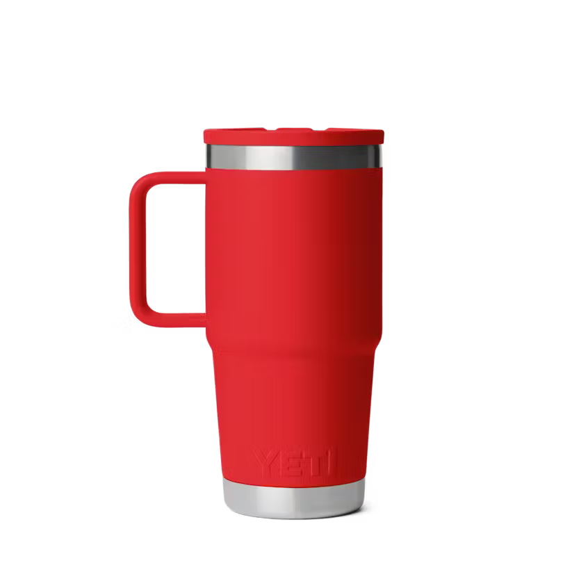 Yeti Rambler® 591mL Travel Staw Mug w Colour Matched Straw Lid - Rescue Red