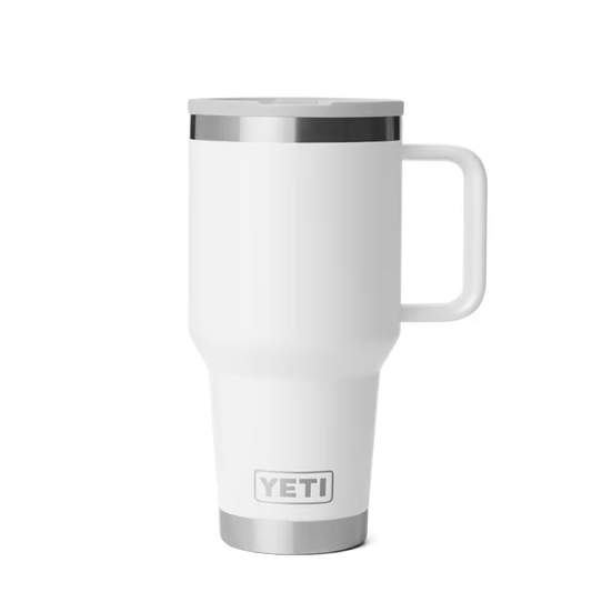 Yeti Rambler 887ml Travel Mug w Straw - White - Irvine Tack & Western Wear