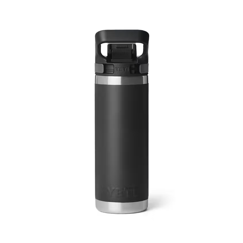 Yeti Rambler 532mL Water Bottle w/Flip Chug Cap - Black