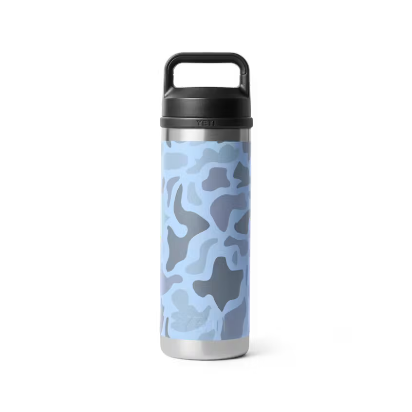 Yeti Rambler 532ml Bottle w Chug Cap - Blue Camo